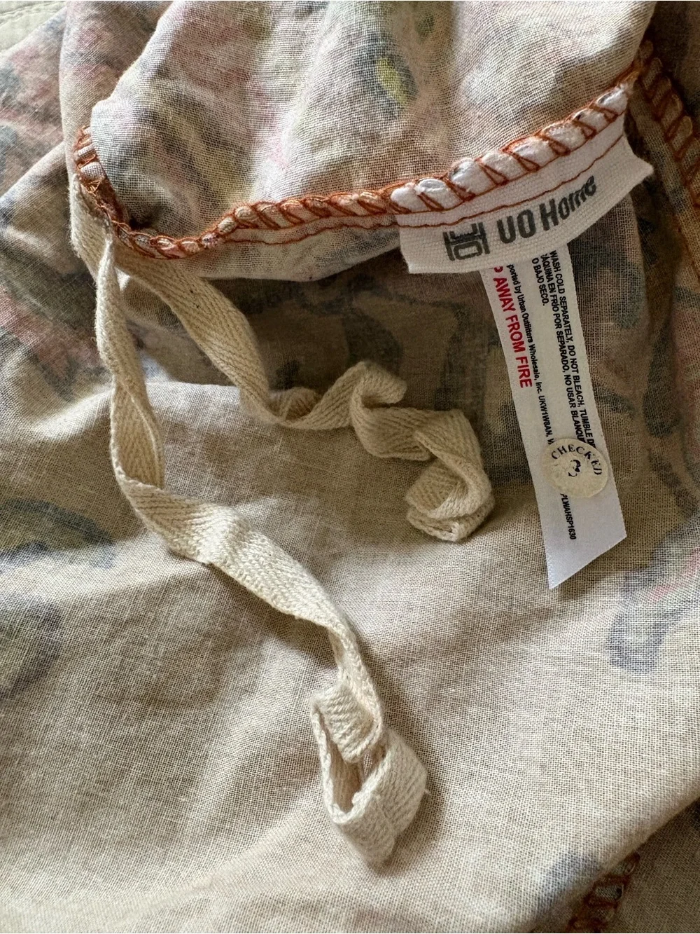 Urban Outfitters Deja Paisley Patterned Orange Duvet Cover